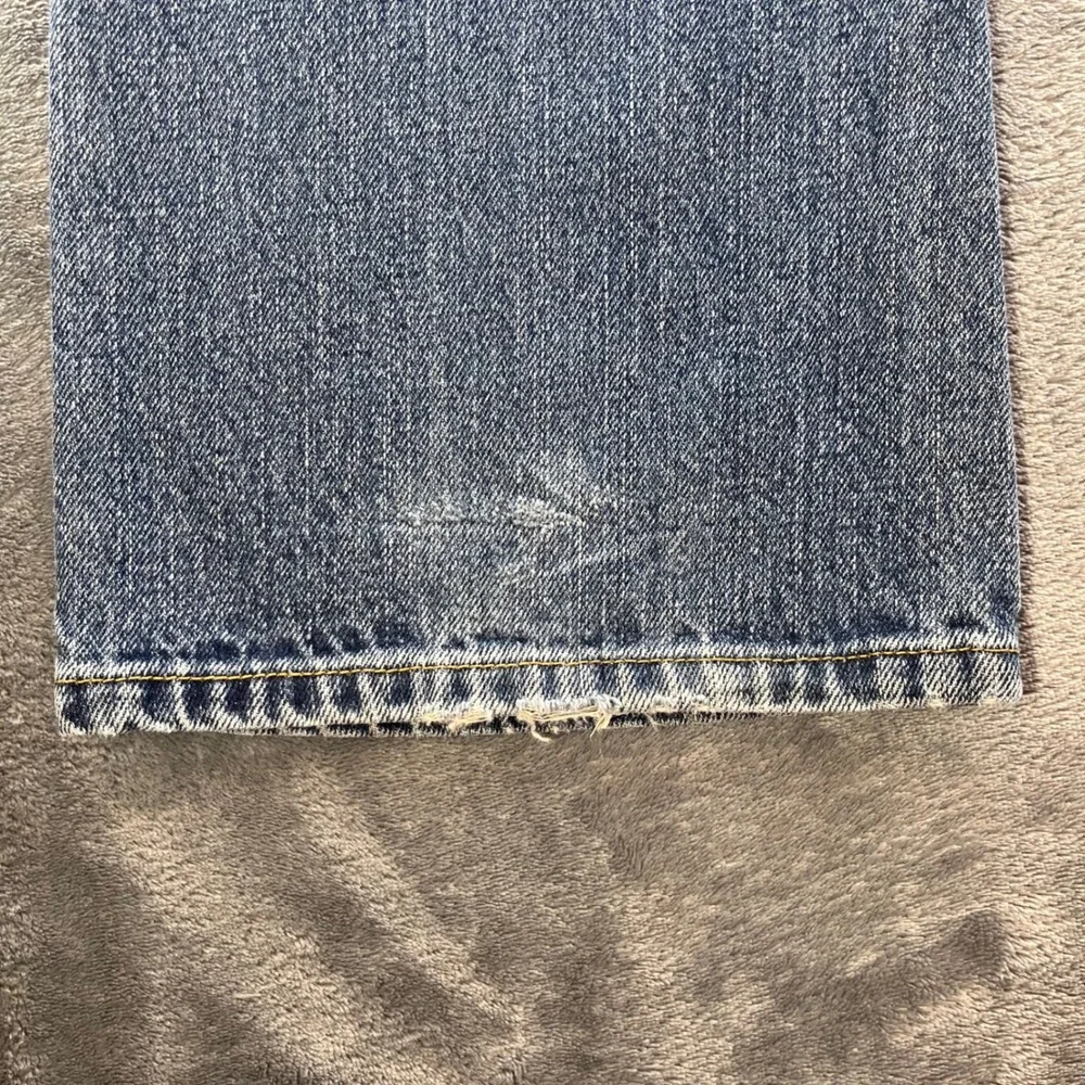 Polo Ralph Lauren Bootcut Jeans Mens 33x28 Medium Wash Distressed Denim Blue